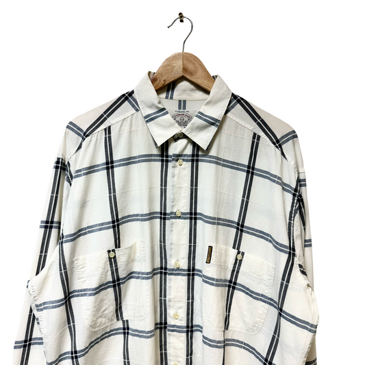 Late 90s Armani Jeans Check Line Shirt - XXL
