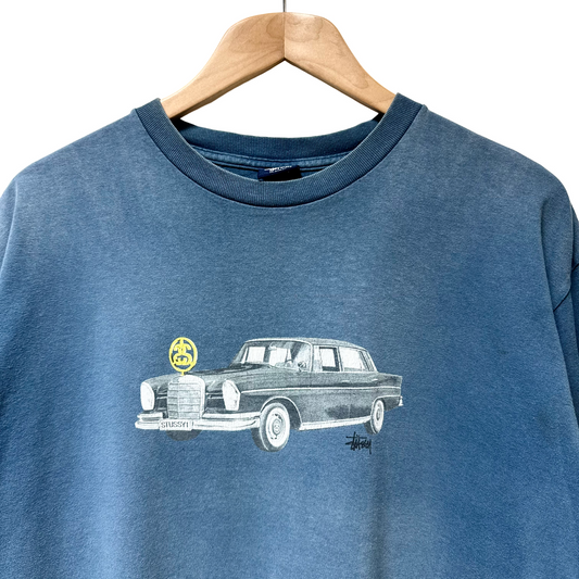 Early 2000s Stussy Car Logo Tee - L