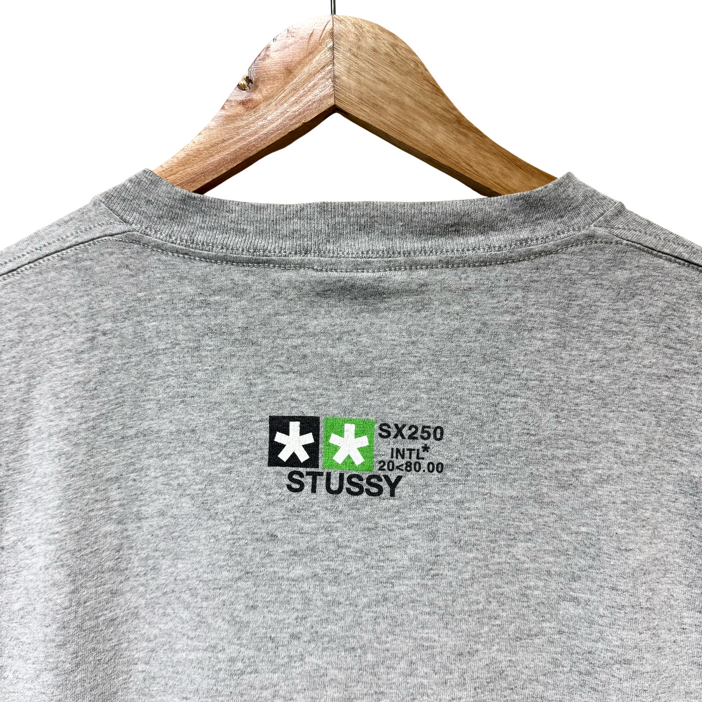 Late 90s Stussy Motor Bike Logo Tee - L