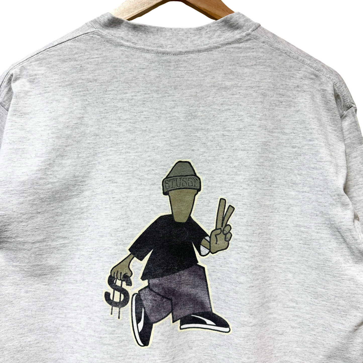 Early 90s Stussy Peace And Prosperity Tee - L