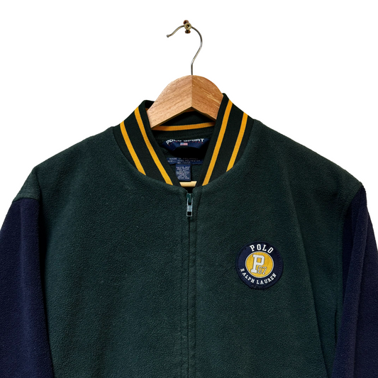 Late 90s Polo Sport Ralph Lauren Logo Fleece Jacket - M/L