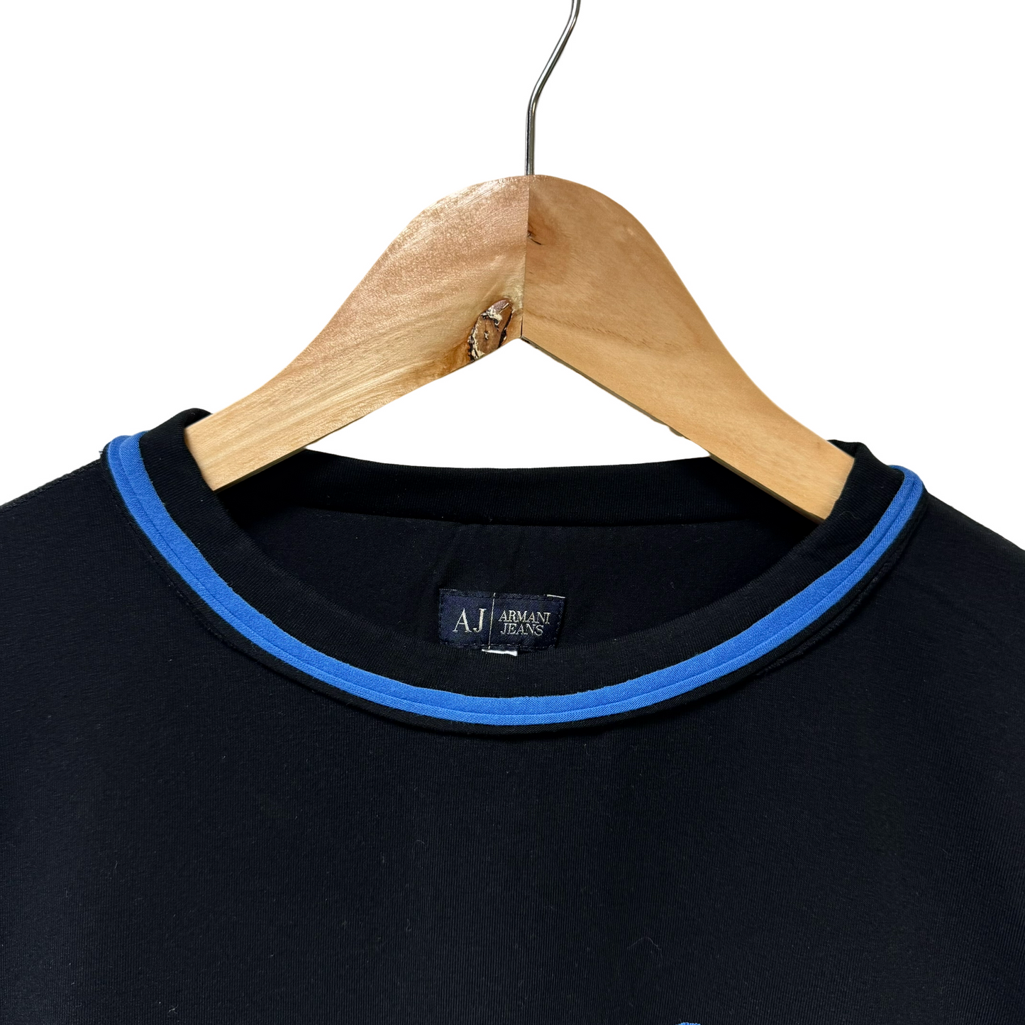 Early 2000s AJ Sequin Logo L/S Tee - M