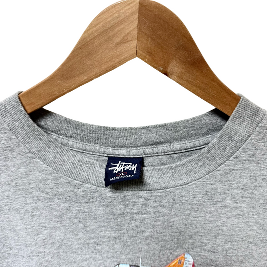 Late 90s Stussy Plane Logo Tee - XL