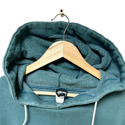 Early 90s Stussy Ragaman Logo Pullover Hoodie - XL