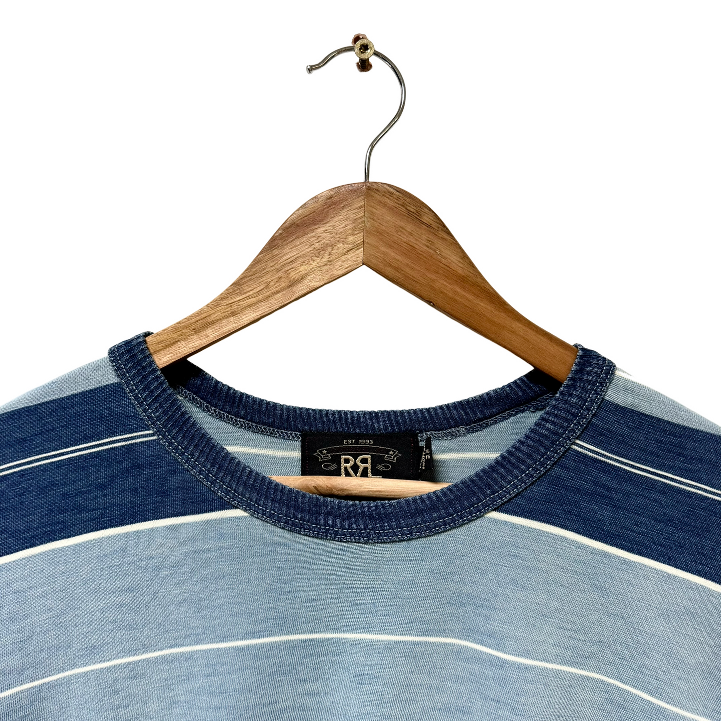 Double RL Ralph Lauren Striped Tee - XL