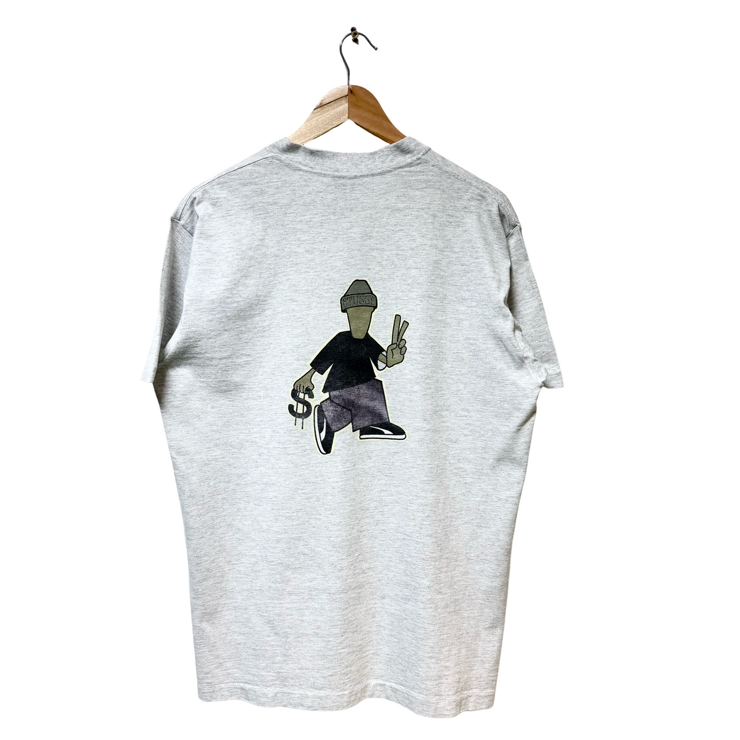 Early 90s Stussy Peace And Prosperity Tee - L