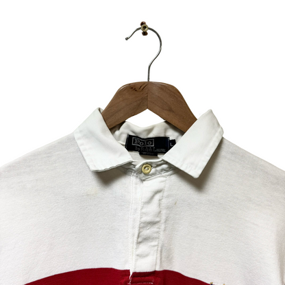 Early 90s Polo Ralph Lauren Cross Flags L/S Rugby Shirt - L/XL