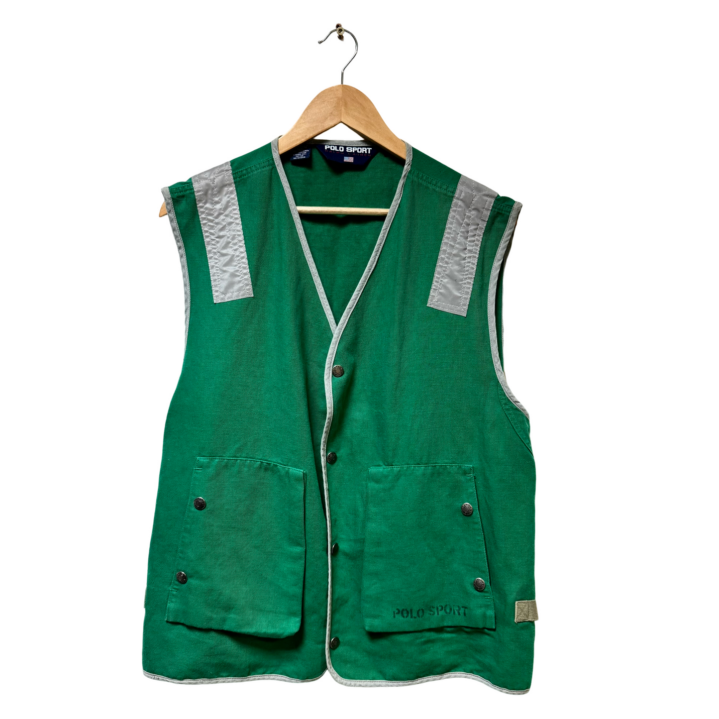 Late 90s Polo Sport Ralph Lauren Utility Vest Jacket - L