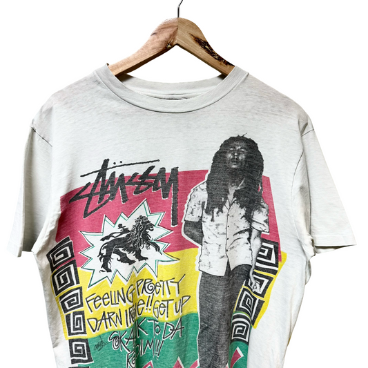 Late 80s Stussy Bob Marley Photo Tee - L