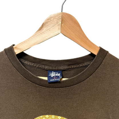 Late 90s Stussy LV Headphones Logo Tee - L