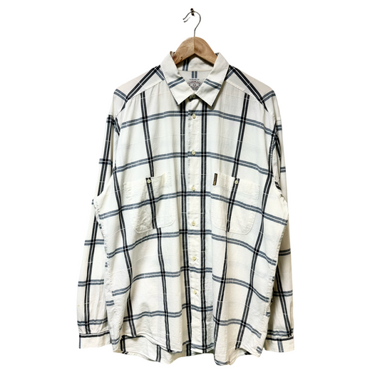 Late 90s Armani Jeans Check Line Shirt - XXL