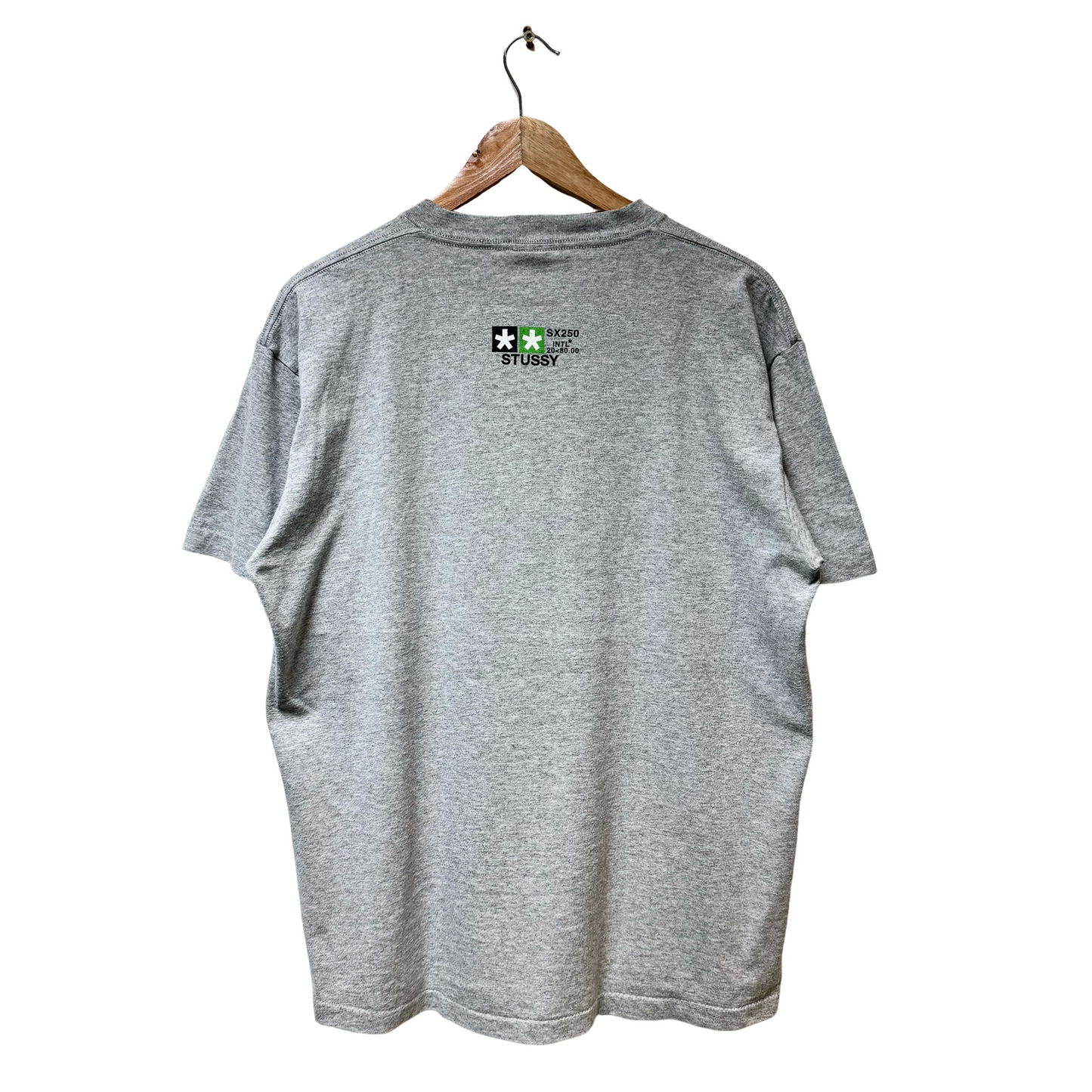 Late 90s Stussy Motor Bike Logo Tee - L