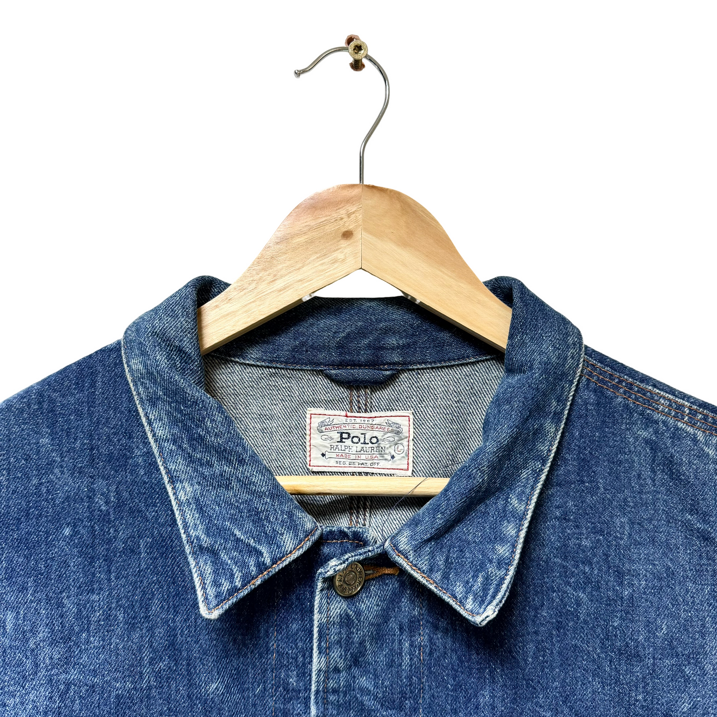 Early 2000s Polo Ralph Lauren Dual Pocket Denim Jacket - L