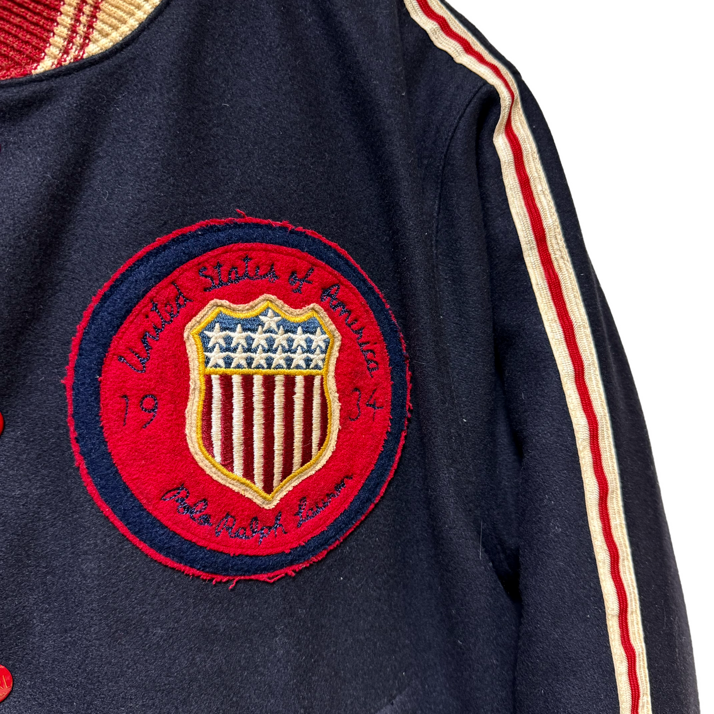 Early 90s Polo Ralph Lauren Bobsled Team Lack Placid Jacket - M/L