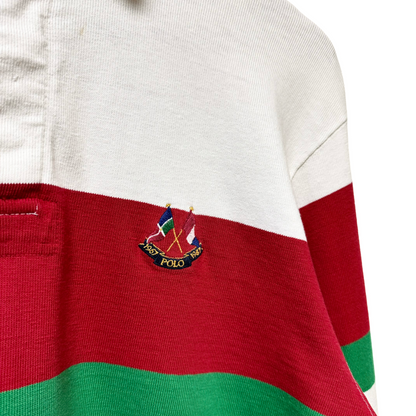 Early 90s Polo Ralph Lauren Cross Flags L/S Rugby Shirt - L/XL