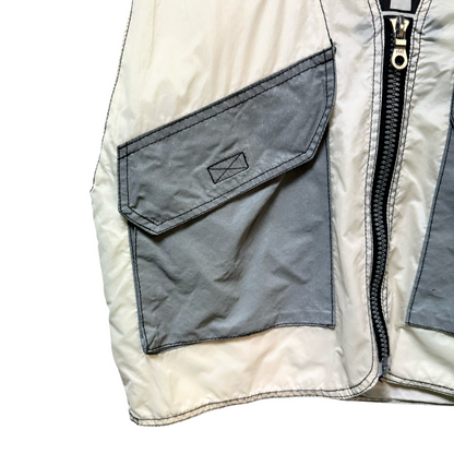 Early 90s Daniel Pool Reflective 3M Vest Logo Jacket - L