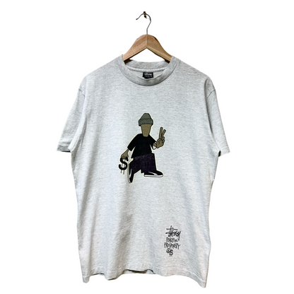 Early 90s Stussy Peace And Prosperity Tee - L
