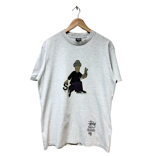 Early 90s Stussy Peace And Prosperity Tee - L
