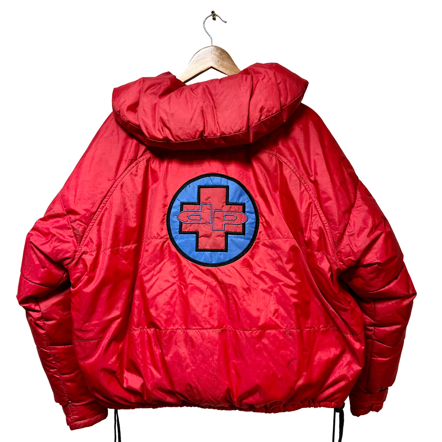 Early 90s Daniel Poole Logo Down Fill Puffer Jacket - L/XL