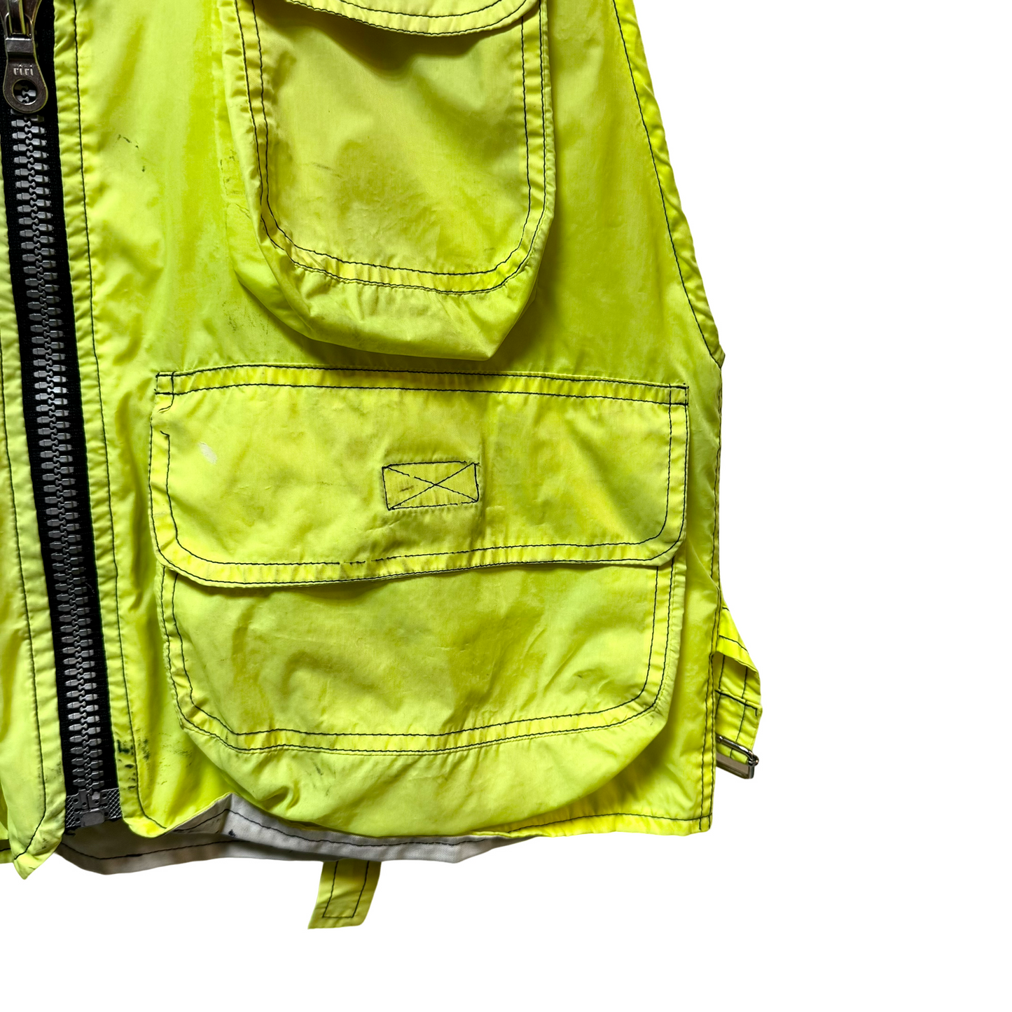 Early 90s Daniel Pool Reflective 3M Vest Logo Jacket - L