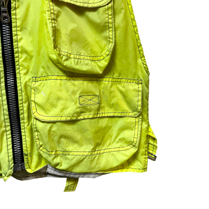 Early 90s Daniel Pool Reflective 3M Vest Logo Jacket - L