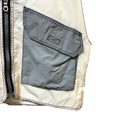 Early 90s Daniel Pool Reflective 3M Vest Logo Jacket - L