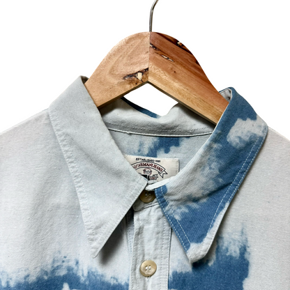 Late 90s Armani Jeans Cloud Short Sleeve Shirt - L/XL