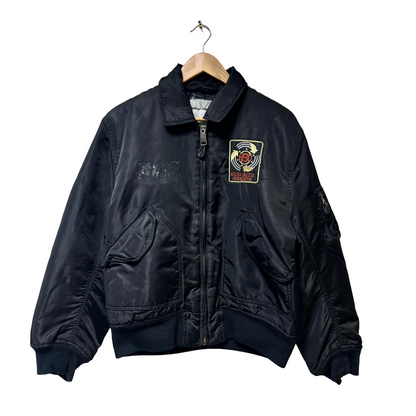 Early 90s Helter Skelter Organisation MA-1 Bomber Jacket - M
