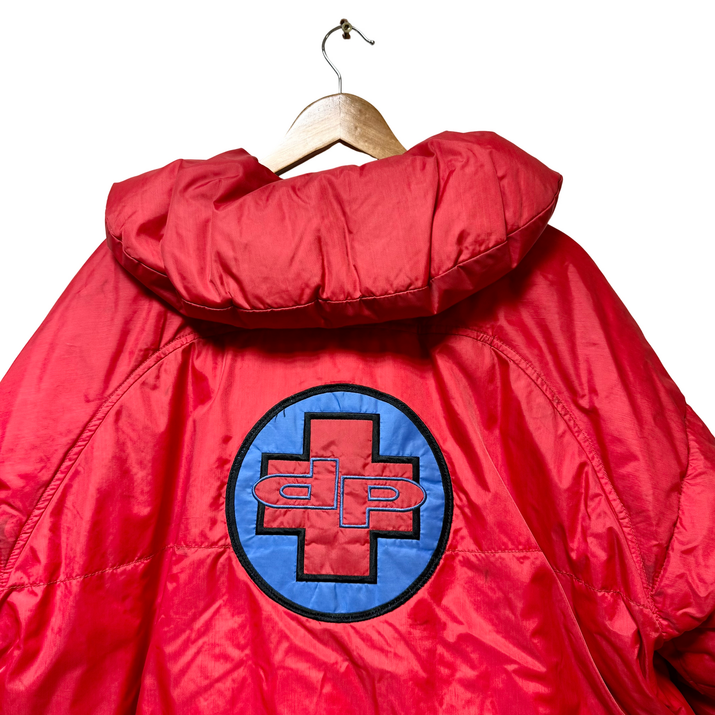 Early 90s Daniel Poole Logo Down Fill Puffer Jacket - L/XL