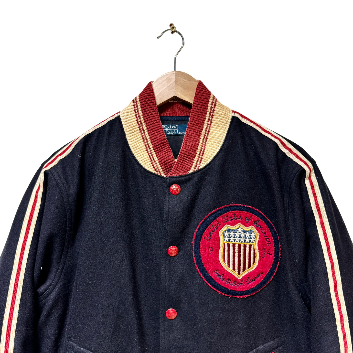 Early 90s Polo Ralph Lauren Bobsled Team Lack Placid Jacket - M/L