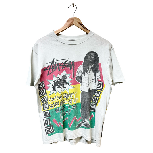 Late 80s Stussy Bob Marley Photo Tee - L