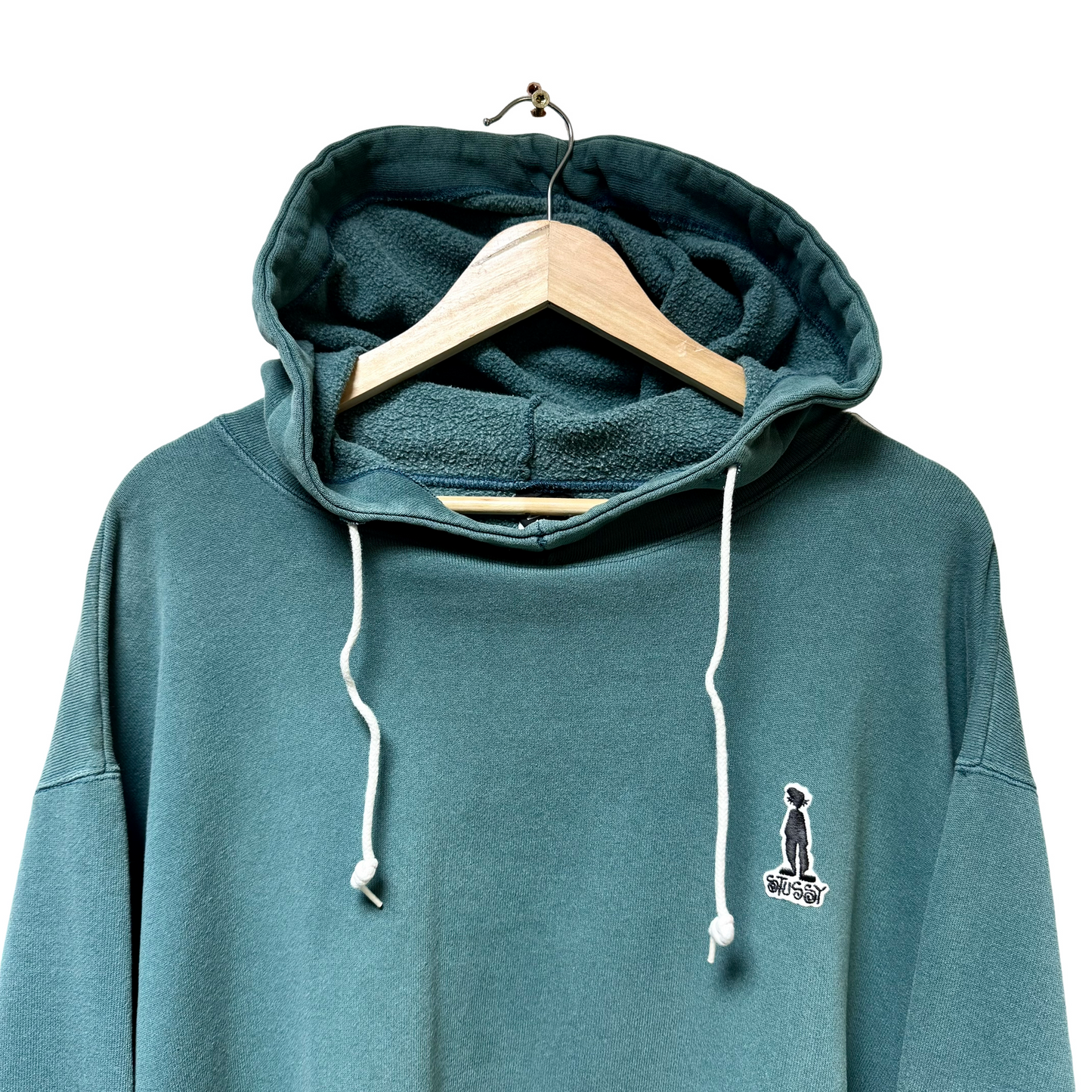 Early 90s Stussy Ragaman Logo Pullover Hoodie - XL