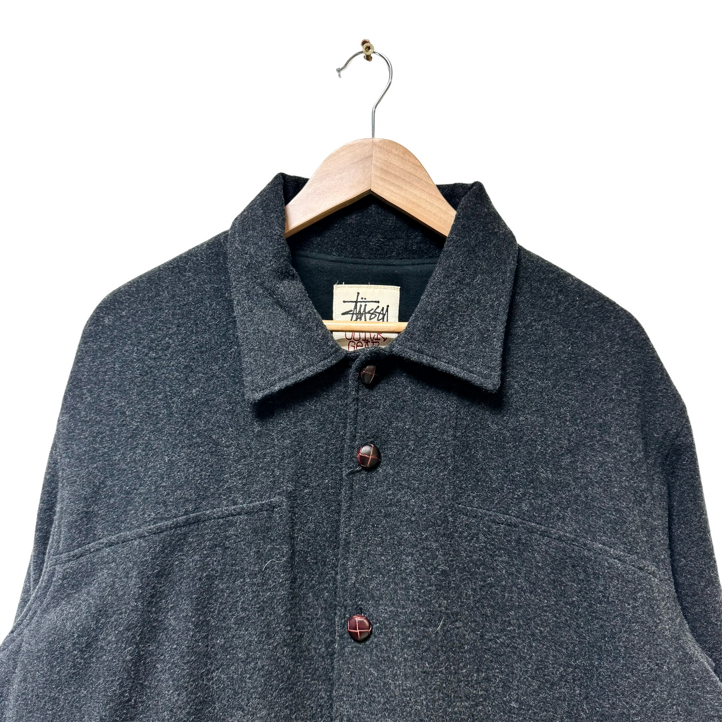 Late 90s Stussy Full Button Jacket - XL