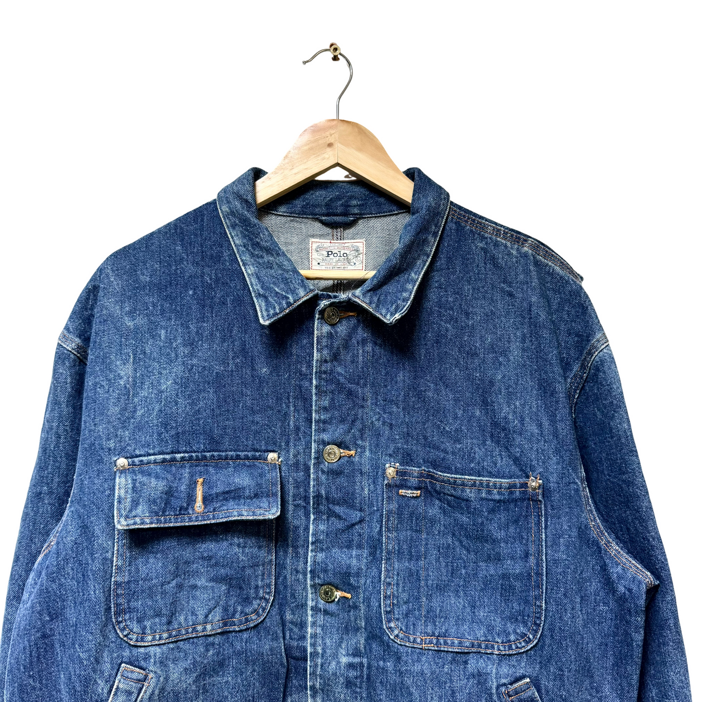 Early 2000s Polo Ralph Lauren Dual Pocket Denim Jacket - L