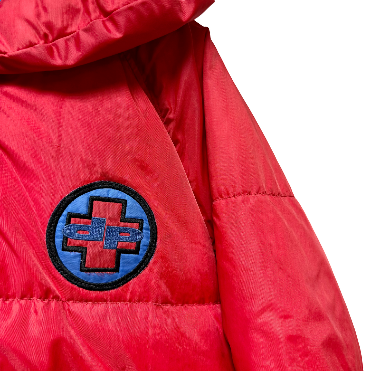 Early 90s Daniel Poole Logo Down Fill Puffer Jacket - L/XL