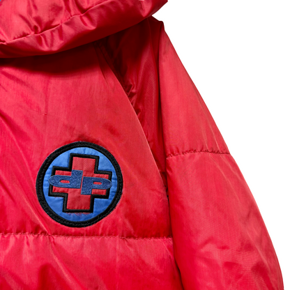 Early 90s Daniel Poole Logo Down Fill Puffer Jacket - L/XL