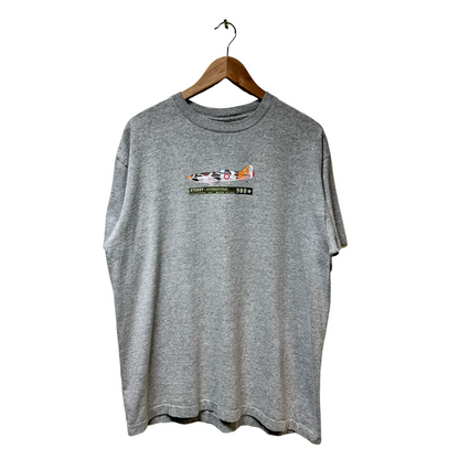 Late 90s Stussy Plane Logo Tee - XL