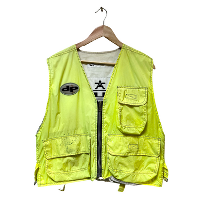 Early 90s Daniel Pool Reflective 3M Vest Logo Jacket - L